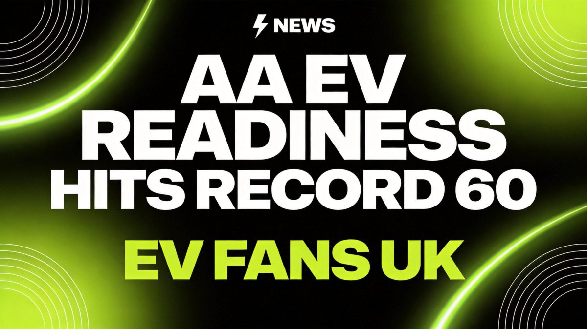 AA UK EV Readiness Index Hits Record 60 as Chinese Brands Reshape the Market