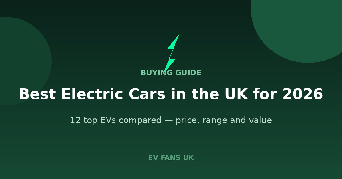 Best Electric Cars in the UK for 2026: 12 Models Compared