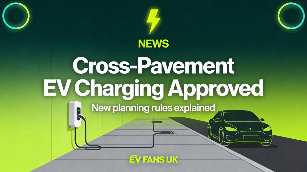 Cross-Pavement EV Charging Approved: What the New Planning Rules Mean for Drivers Without Driveways