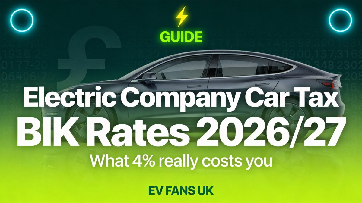 Electric Company Car Tax 2026/27: BIK Rates, Real Costs and Why 4% Still Wins