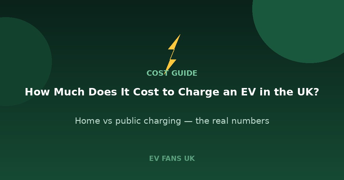 How Much Does It Cost to Charge an Electric Car in the UK?