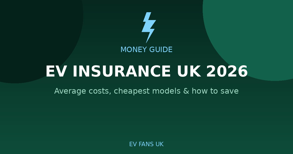 EV Insurance UK 2026: Average Costs, Cheapest Models and How to Save