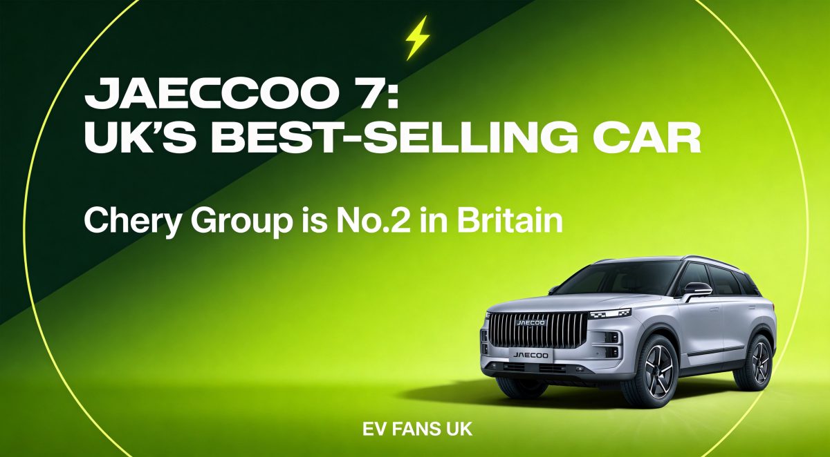 JAECOO 7 Crowned UK's Best-Selling Car — Chery Group Now Britain's No.2 Brand
