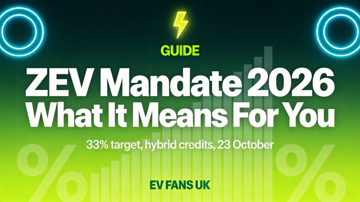The ZEV Mandate Review Explained: What It Means for UK EV Prices Before 23 October